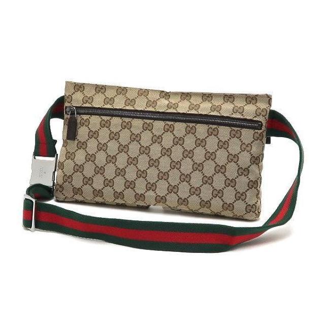 ◆ 本物 美品 ◆ GUCCI グッチ ウエストバッグ ウエストポーチ ボディバッグ シェリー 茶 GG 保存袋 人気 28566 < ブランド  ◆ 本物 美品 ◆ GUCCI グッチ ウエストバッグ ウエストポーチ ボディバッグ シェリー 茶 GG 保存袋 人気 28566 < ブランドの