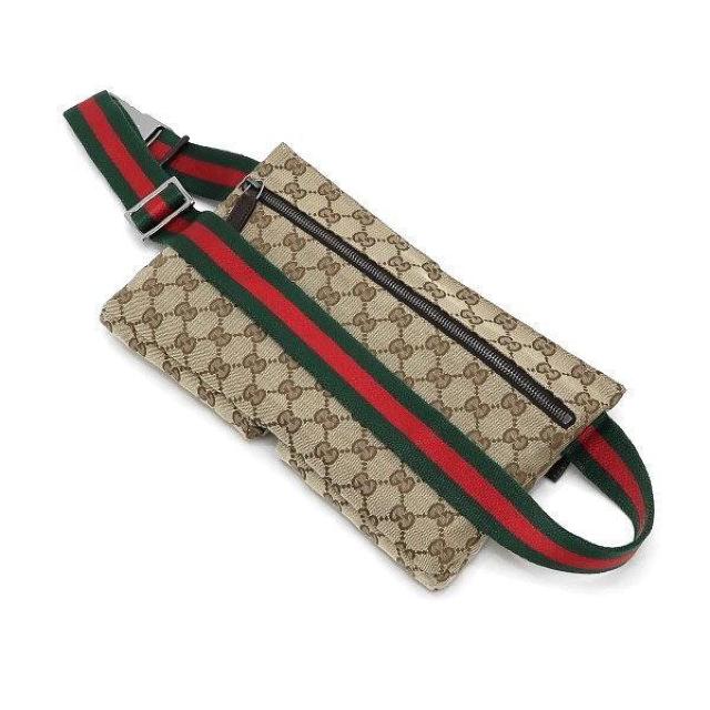 ◆ 本物 美品 ◆ GUCCI グッチ ウエストバッグ ウエストポーチ ボディバッグ シェリー 茶 GG 保存袋 人気 28566 < ブランド  ◆ 本物 美品 ◆ GUCCI グッチ ウエストバッグ ウエストポーチ ボディバッグ シェリー 茶 GG 保存袋 人気 28566 < ブランドの