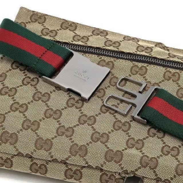 ◆ 本物 美品 ◆ GUCCI グッチ ウエストバッグ ウエストポーチ ボディバッグ シェリー 茶 GG 保存袋 人気 28566 < ブランド  ◆ 本物 美品 ◆ GUCCI グッチ ウエストバッグ ウエストポーチ ボディバッグ シェリー 茶 GG 保存袋 人気 28566 < ブランドの