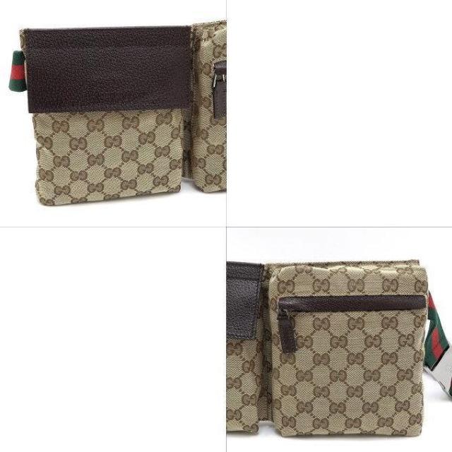 ◆ 本物 美品 ◆ GUCCI グッチ ウエストバッグ ウエストポーチ ボディバッグ シェリー 茶 GG 保存袋 人気 28566 < ブランド  ◆ 本物 美品 ◆ GUCCI グッチ ウエストバッグ ウエストポーチ ボディバッグ シェリー 茶 GG 保存袋 人気 28566 < ブランドの