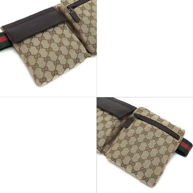 ◆ 本物 美品 ◆ GUCCI グッチ ウエストバッグ ウエストポーチ ボディバッグ シェリー 茶 GG 保存袋 人気 28566 < ブランド  ◆ 本物 美品 ◆ GUCCI グッチ ウエストバッグ ウエストポーチ ボディバッグ シェリー 茶 GG 保存袋 人気 28566 < ブランドの
