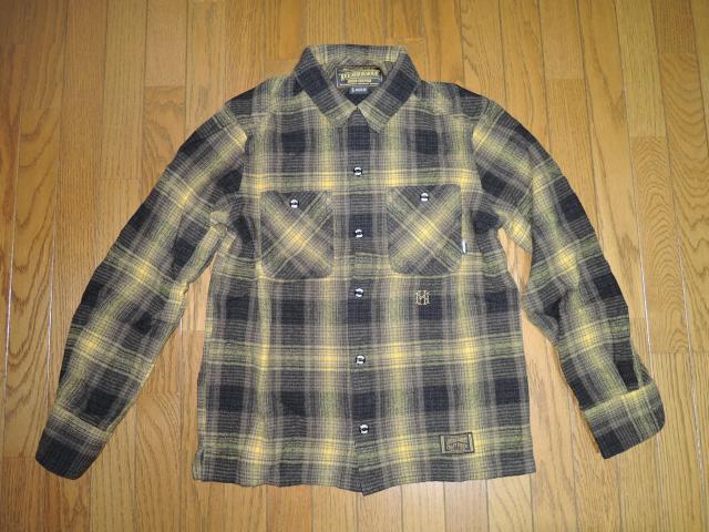 NEIGHBORHOOD ネイバーフッド B&C チェック ネルシャツ S 黒黄色 ウール 長袖シャツ < ブランド  NEIGHBORHOOD ネイバーフッド B&C チェック ネルシャツ S 黒黄色 ウール 長袖シャツ  < ブランドの