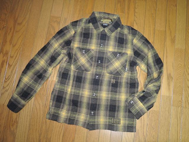 NEIGHBORHOOD ネイバーフッド B&C チェック ネルシャツ S 黒黄色 ウール 長袖シャツ < ブランド  NEIGHBORHOOD ネイバーフッド B&C チェック ネルシャツ S 黒黄色 ウール 長袖シャツ < ブランドの