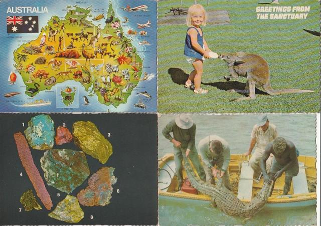 オーストラリア1970年代後半 観光絵はがき 4種【F-19】 < ホビー  オーストラリア1970年代後半 観光絵はがき 4種【F-19】  < ホビーの