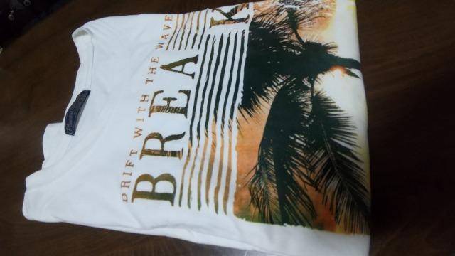 白のTシャツ★前プリント★Mサイズ < 男性ファッション 白のTシャツ★前プリント★Mサイズ < 男性ファッションの