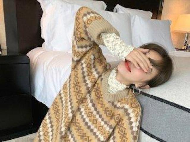 ノルディック柄 セーター イエロー < 女性ファッション ノルディック柄 セーター イエロー < 女性ファッションの