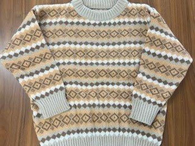 ノルディック柄 セーター イエロー < 女性ファッション ノルディック柄 セーター イエロー < 女性ファッションの