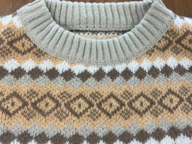 ノルディック柄 セーター イエロー < 女性ファッション ノルディック柄 セーター イエロー < 女性ファッションの