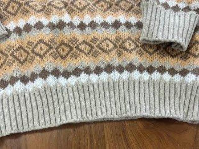 ノルディック柄 セーター イエロー < 女性ファッション ノルディック柄 セーター イエロー < 女性ファッションの