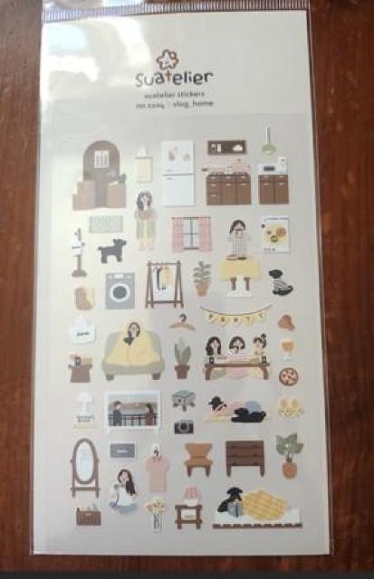スワテリエ韓国かわいい シール ステッカー おうち時間 < インテリア/ライフ スワテリエ韓国かわいい シール ステッカー おうち時間 < インテリア/ライフの