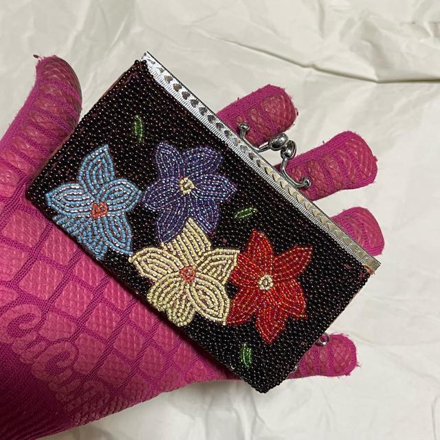 【アンティーク】【ビーズ】 がま口 / コインケース / ミニ財布 < 女性ファッション 【アンティーク】【ビーズ】 がま口 / コインケース / ミニ財布 < 女性ファッションの