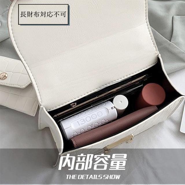 送料無料 新品 クロコ型押しショルダーバッグ ポーチ付き < 女性ファッション  送料無料 新品 クロコ型押しショルダーバッグ ポーチ付き < 女性ファッションの