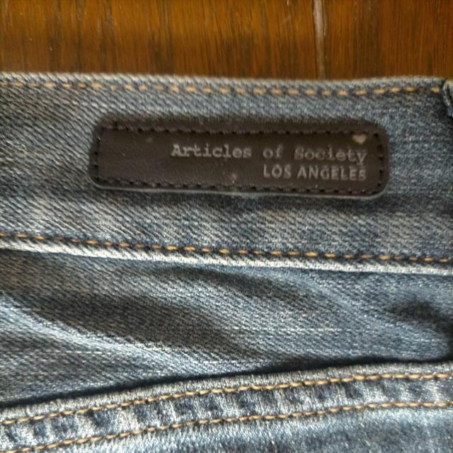 Articles of society ダメージジーンズ 25 サマーブルー新品 < 女性ファッション  Articles of society ダメージジーンズ 25 サマーブルー新品 < 女性ファッションの