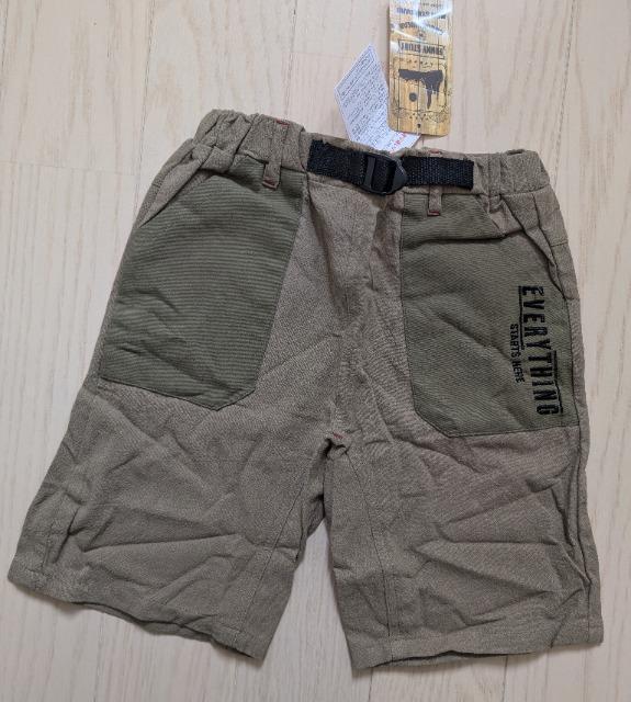 120★FUNNY STORY★バックルベルトつきハーフパンツ★新品★送料無料 < キッズ/ベビー  120★FUNNY STORY★バックルベルトつきハーフパンツ★新品★送料無料  < キッズ/ベビーの