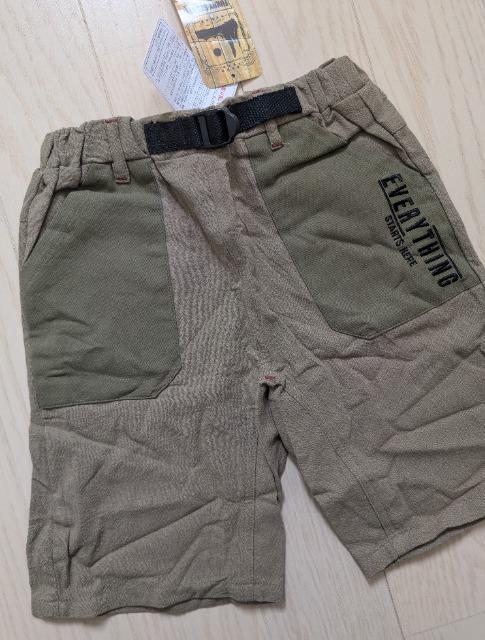 120★FUNNY STORY★バックルベルトつきハーフパンツ★新品★送料無料 < キッズ/ベビー  120★FUNNY STORY★バックルベルトつきハーフパンツ★新品★送料無料 < キッズ/ベビーの