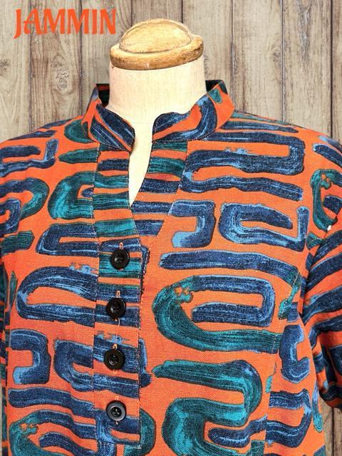 アジアン柄チュニック エスニック アジアン ヒッピー ゆったり チュニック < 女性ファッション アジアン柄チュニック エスニック アジアン ヒッピー ゆったり チュニック < 女性ファッションの