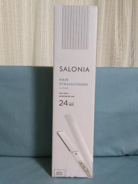 サロニア ストレートヘアアイロン ホワイト < 家電/AV サロニア ストレートヘアアイロン ホワイト < 家電/AVの