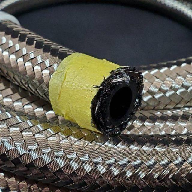 オイルクーラー ステンメッシュホースセット AN6 5m フィッティ < 自動車/バイク オイルクーラー ステンメッシュホースセット AN6 5m フィッティ < 自動車/バイク