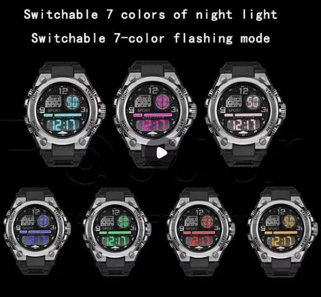 爆ヤス価格1390円★【新登場】スタイリッシュで高品質な多機能ウォッチ。7色の光る色と2つの点灯モード ローズゴールデン < 男性アクセサリー/時計 爆ヤス価格1390円★【新登場】スタイリッシュで高品質な多機能ウォッチ。7色の光る色と2つの点灯モード ローズゴールデン < 男性アクセサリー/時計の