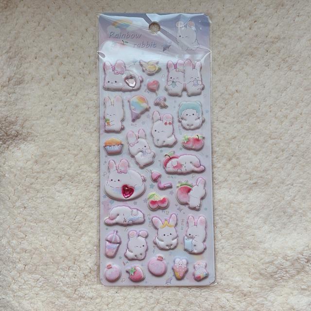 新品 ぷっくり クリスタル付き シール ステッカー デコ コラージュ シール帳 うさぎ N2m < インテリア/ライフ 新品 ぷっくり クリスタル付き シール ステッカー デコ コラージュ シール帳 うさぎ N2m < インテリア/ライフの