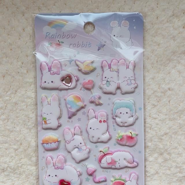 新品 ぷっくり クリスタル付き シール ステッカー デコ コラージュ シール帳 うさぎ N2m < インテリア/ライフ 新品 ぷっくり クリスタル付き シール ステッカー デコ コラージュ シール帳 うさぎ N2m < インテリア/ライフの