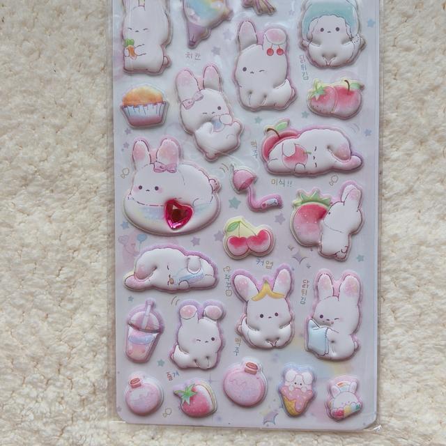 新品 ぷっくり クリスタル付き シール ステッカー デコ コラージュ シール帳 うさぎ N2m < インテリア/ライフ 新品 ぷっくり クリスタル付き シール ステッカー デコ コラージュ シール帳 うさぎ N2m < インテリア/ライフの