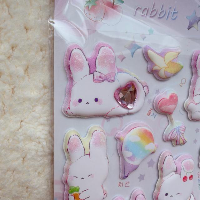 新品 ぷっくり クリスタル付き シール ステッカー デコ コラージュ シール帳 うさぎ N2m < インテリア/ライフ 新品 ぷっくり クリスタル付き シール ステッカー デコ コラージュ シール帳 うさぎ N2m < インテリア/ライフの
