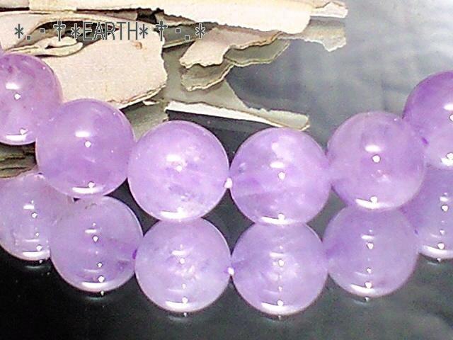 天然石★8ミリ薄紫ラベンダーアメジスト紫水晶数珠 < 女性アクセサリー/時計 天然石★8ミリ薄紫ラベンダーアメジスト紫水晶数珠 < 女性アクセサリー/時計の