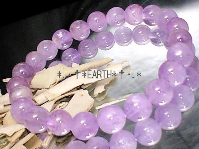 天然石★8ミリ薄紫ラベンダーアメジスト紫水晶数珠 < 女性アクセサリー/時計 天然石★8ミリ薄紫ラベンダーアメジスト紫水晶数珠 < 女性アクセサリー/時計の