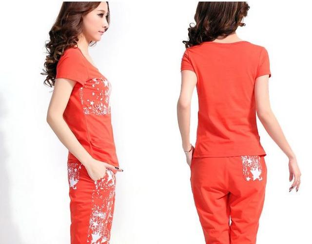 NEW★大人気!!★スターデザインサマー上下セット★RED < 女性ファッション  NEW★大人気!!★スターデザインサマー上下セット★RED < 女性ファッションの