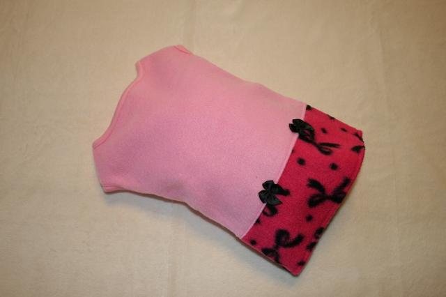 リボン柄スカートフリースワンピ胴40cm(ピンク) < ペット/手芸/園芸  リボン柄スカートフリースワンピ胴40cm(ピンク)  < ペット/手芸/園芸の