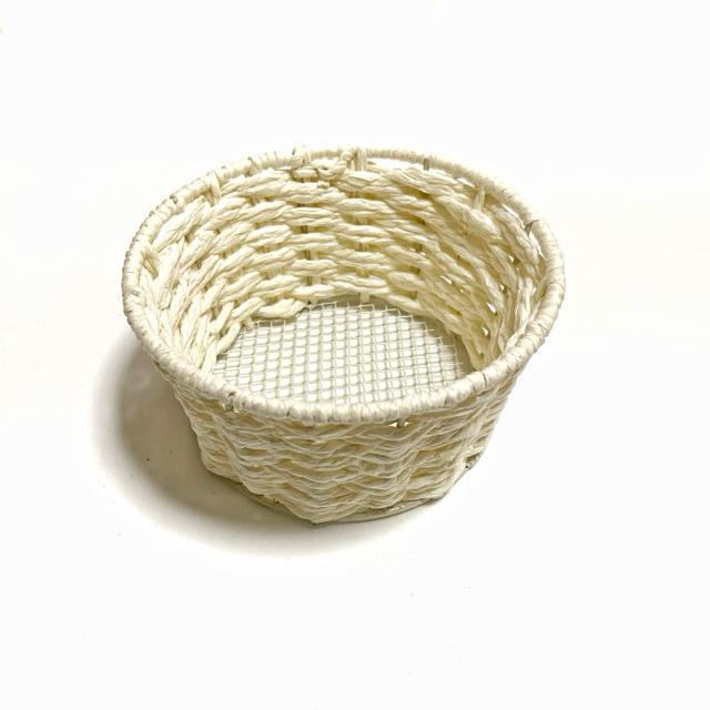 【美品】ペーパーバスケット 底金網タイプ/オフ白/植木鉢隠し/小物入れ < インテリア/ライフ 【美品】ペーパーバスケット 底金網タイプ/オフ白/植木鉢隠し/小物入れ < インテリア/ライフの