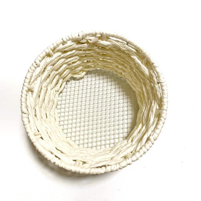 【美品】ペーパーバスケット 底金網タイプ/オフ白/植木鉢隠し/小物入れ < インテリア/ライフ 【美品】ペーパーバスケット 底金網タイプ/オフ白/植木鉢隠し/小物入れ < インテリア/ライフの