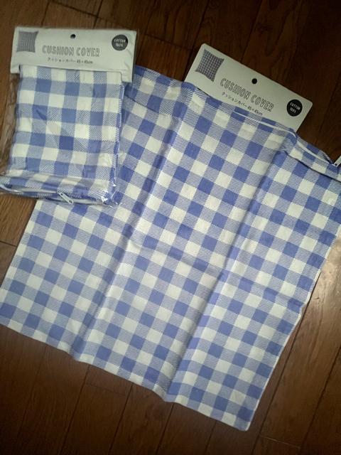 クッションカバー!2枚セット!新品!45×45センチ!ファスナー式! < インテリア/ライフ  クッションカバー!2枚セット!新品!45×45センチ!ファスナー式!  < インテリア/ライフの