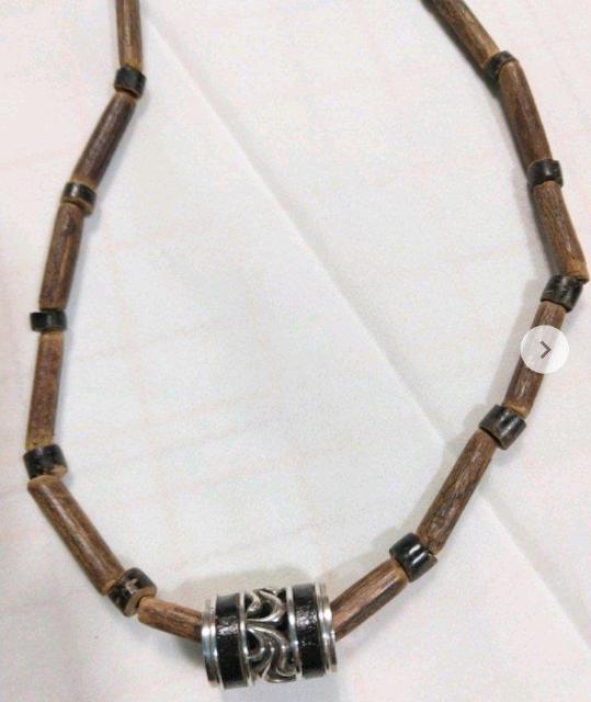 SILVER925 �V���o�[&�E�b�h�r�[�Y�@�l�b�N���X�@ 