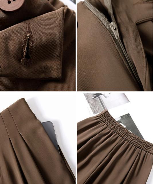 送料無料 新品 ハイウエストスラックス セミワイドパンツ < 女性ファッション  送料無料 新品 ハイウエストスラックス セミワイドパンツ < 女性ファッションの