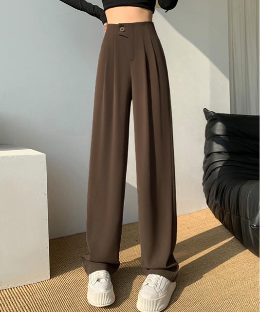 送料無料 新品 ハイウエストスラックス セミワイドパンツ < 女性ファッション  送料無料 新品 ハイウエストスラックス セミワイドパンツ < 女性ファッションの