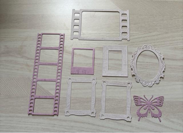 コラージュ素材 フレーム&蝶 < ペット/手芸/園芸  コラージュ素材 フレーム&蝶  < ペット/手芸/園芸の