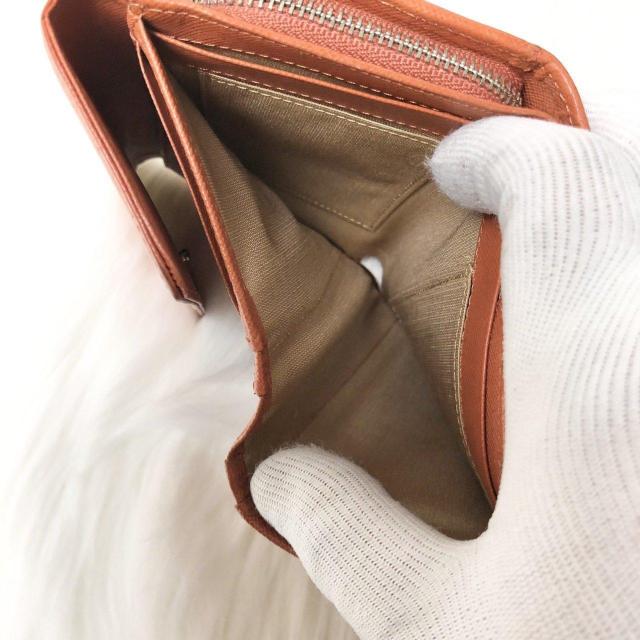 【美品】BURBERRY バーバリー 三つ折り財布 折り財布 オレンジ キャンバス レザー < ブランド 【美品】BURBERRY バーバリー 三つ折り財布 折り財布 オレンジ キャンバス レザー < ブランドの