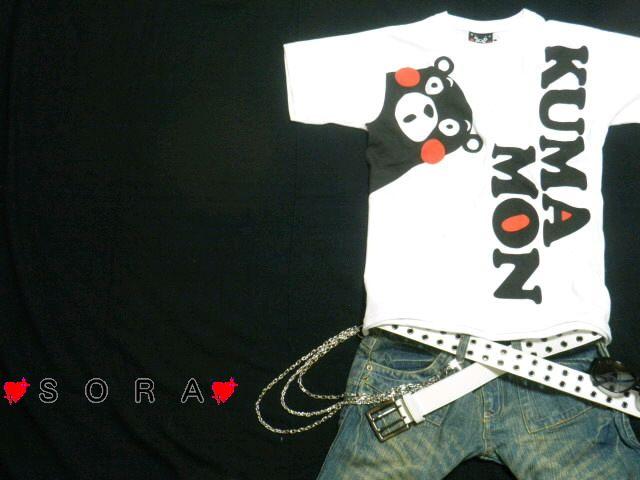 大人気♪ゆるキャラ【くまモン】プリントTシャツ L < 男性ファッション 大人気♪ゆるキャラ【くまモン】プリントTシャツ L < 男性ファッションの