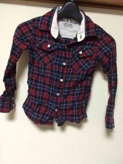 チェックシャツ/長袖シャツ/110cm < キッズ/ベビー  チェックシャツ/長袖シャツ/110cm  < キッズ/ベビーの