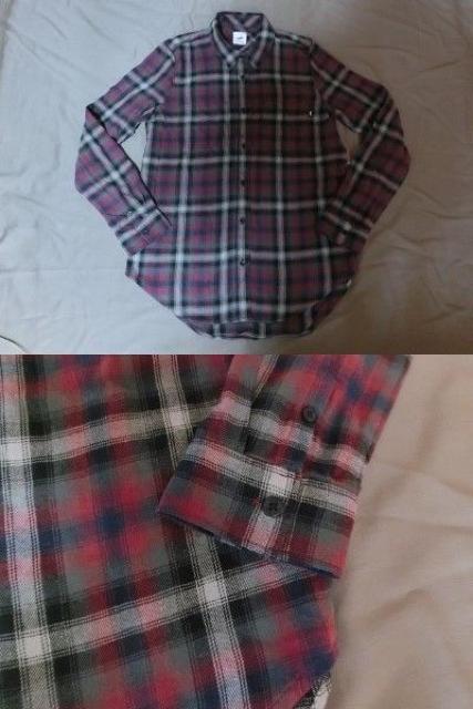 バンズ【VANS】チェック柄薄手生地 ロング ネルシャツ US S < 女性ファッション  バンズ【VANS】チェック柄薄手生地 ロング ネルシャツ US S < 女性ファッションの