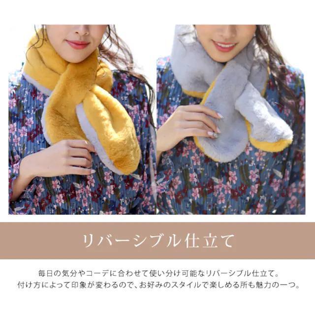 衝撃590円セール★リバーシブルファーストール グレー×ピンク < 女性ファッション  衝撃590円セール★リバーシブルファーストール グレー×ピンク < 女性ファッションの