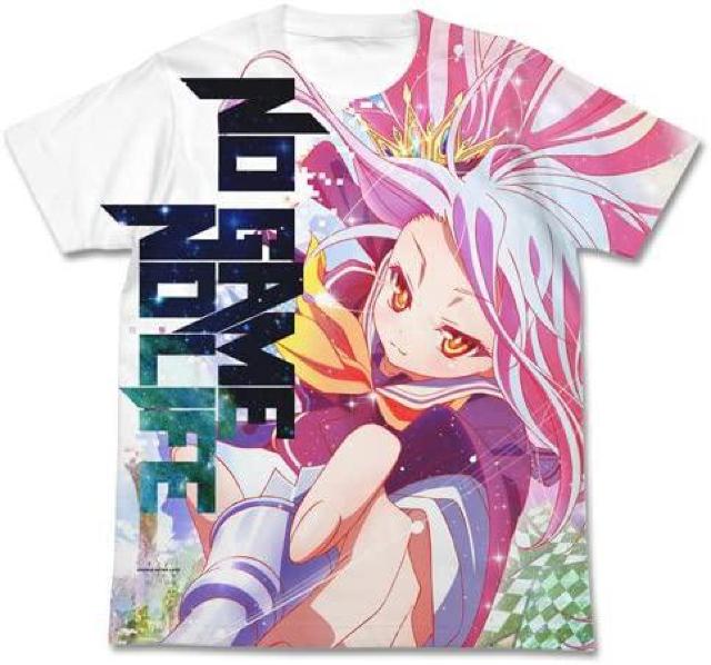 コスパ ノーゲーム・ノーライフ 白 フルグラフィックTシャツ Lサイズ < アニメ/コミック/キャラクター  コスパ ノーゲーム・ノーライフ 白 フルグラフィックTシャツ Lサイズ  < アニメ/コミック/キャラクターの