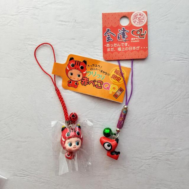 キューピー あかべこ あかべい 2個セット 根付け ストラップ < 家電/AV  キューピー あかべこ あかべい 2個セット 根付け ストラップ  < 家電/AVの
