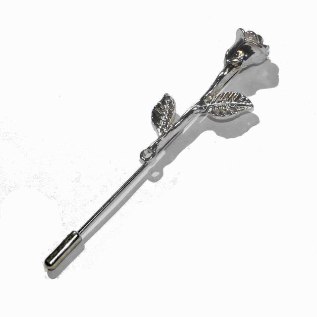 送料無料 花 チューリップ ラペルピン ハットピン 銀色 シルバー色 < 女性アクセサリー/時計 送料無料 花 チューリップ ラペルピン ハットピン 銀色 シルバー色 < 女性アクセサリー/時計の