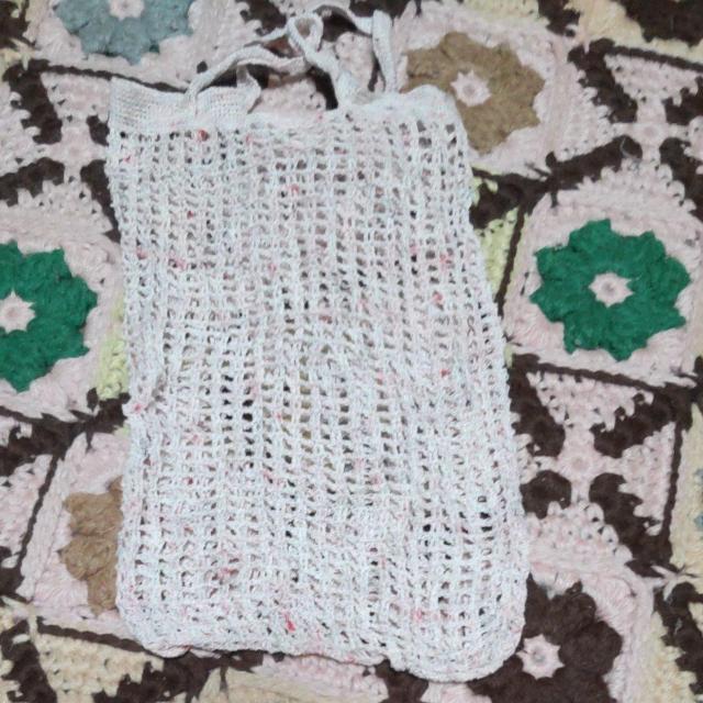 手編みのミニバック(エコバッグ型) < ペット/手芸/園芸  手編みのミニバック(エコバッグ型)  < ペット/手芸/園芸の