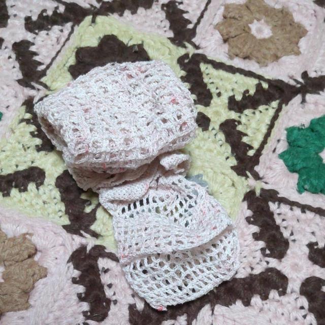 手編みのミニバック(エコバッグ型) < ペット/手芸/園芸  手編みのミニバック(エコバッグ型) < ペット/手芸/園芸の