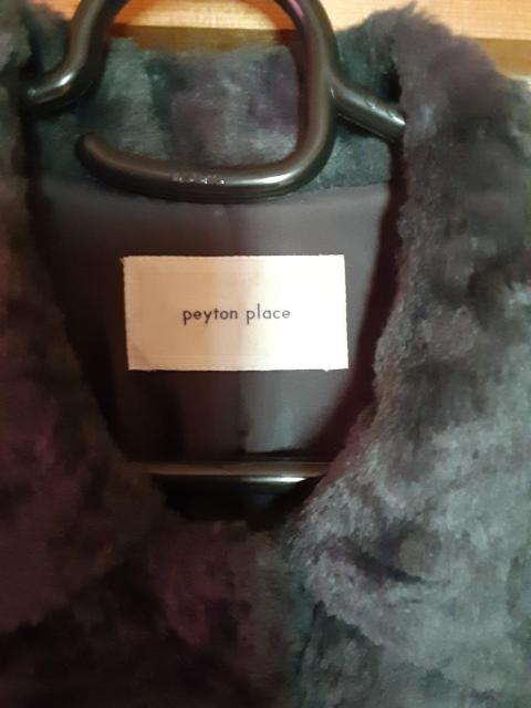 peyton place ペイトンプレイス コート ファーコート ロングコート 9号 M グレー 黒 ブラック 冬 アウター < ブランド  peyton place ペイトンプレイス コート ファーコート ロングコート 9号 M グレー 黒 ブラック 冬 アウター < ブランドの