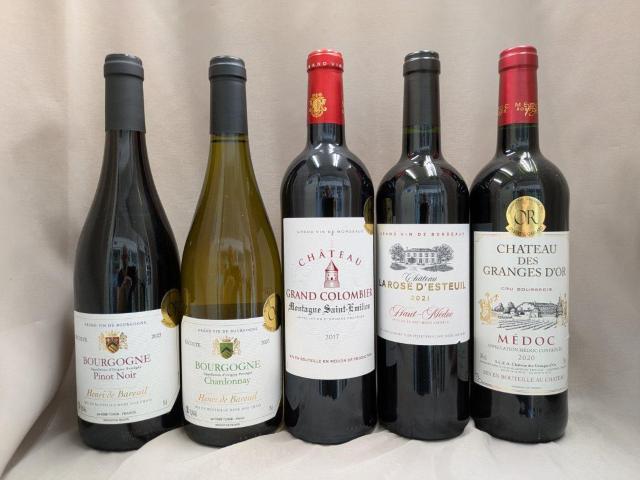 モンターニュサンテミリオン、ブルゴーニュなど 赤4本白1本 750ml < グルメ/ドリンク モンターニュサンテミリオン、ブルゴーニュなど 赤4本白1本 750ml < グルメ/ドリンクの